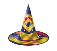 Flag Of Venezuela Print Teens Adults Halloween Witch Hat Unisex Cap For Wide Brim Carnivals Party Accessory