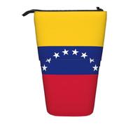 Flag of Venezuela Print Telescopic Adjustable Pencil Case Lightweight Organizer for Office Travel Pen Bag