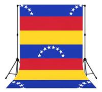Flag of Venezuela Printed Photo Background, Seamless Matte Fabric for Shoots, Professional Studio Wall Banner