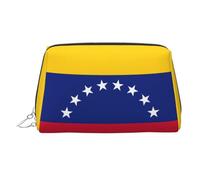 Flag of Venezuela Printed Zippered Toiletry Bag, Wide Open Storage Case for Personal Care Items and Cosmetics