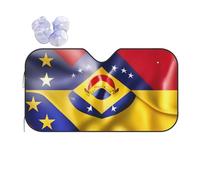 Flag of Venezuela Printing Car Windshield Sunshade-Thicken Bubble Block Heat and Sun UV Rays,Front Windshield,Sun Visor