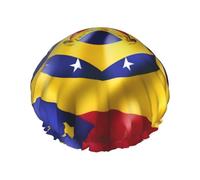 Flag Of Venezuela Shower Cap For Women, Reusable Shower Cap, Waterproof Bath Cap For Women Long Hair