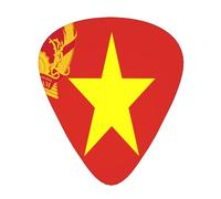 Flag Of Vietnam Guitar Picks Plectrums For Guitar Bass 12 Pack
