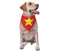 Flag of Vietnam Pet Bandana-Triangle Scarf for Cats Dogs Adjustable