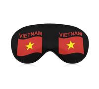 Flag of Vietnam Sleep Mask Soft Blindfold Portable Eye Mask with Adjustable Strap for Men Women