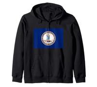 Flag of Virginia Zip Hoodie