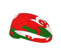 Flag of Wales Athletic Headband for Unisexâ€“Non-Slip Workout Headbands, Perfect for Running, Yoga, Cycling & More