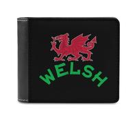Flag of Wales Dragon Classic Mens Wallets Women Slim Bifold Wallet Card Holder for Front Pocket