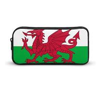 Flag of Wales Welsh Funny Pencil Case Pen Holder Pouch Stationery Box Lage Capacity Organizer Storage Bag