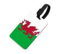 Flag of Wales Welsh Printed Luggage Tag Name ID Card Holder Identify Labels for Suitcase Travel Baggage