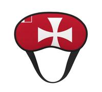 Flag of Wallis and Futuna Islands Blackout Sleep Mask,Soft Polyester, Anti-Light, Stylish,Suitable for Men and Women,for Daily Work and Outdoor Travel.