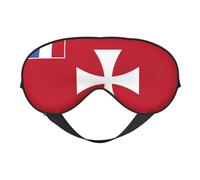 Flag of Wallis and Futuna Islands Print Eye Mask â€“ Comfortable Sleep Aid, Elastic Nighttime Shade, Light-Proof Blindfolds for Plane, Travel