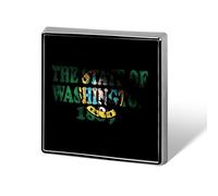 Flag of Washington Square Metal Brooches 1 Inch Decorative Badges Exquisite Decorations Pins for Clothing