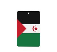 Flag Of Western Sahara Car Air Fresheners Cards - 6 Pieces,Cardstock Scented Decor For Cars,Bedrooms, Closets