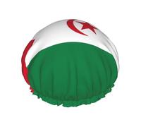 Flag of Western Sahara One Size Shower cap with double layer waterproof fabric, suitable for bathing and skin care