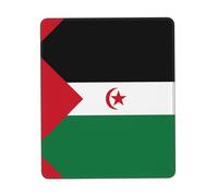 Flag of Western Sahara Printed Comfortable Mouse Pad-Non-Slip PU Leather Base, Smooth & Modern Design for Office, HomeUse7 x 8.6 in