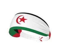 Flag of Western Sahara Printed Elastic Sports Headband â€“ Ideal for running, tennis, yoga and indoor fitness