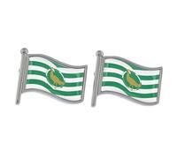 Flag of Wiltshire County England Design Cufflinks Presented in a Cufflink Box