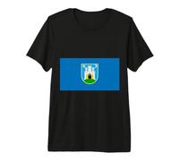 Flag of Zagreb - Croatia Premium T-Shirt