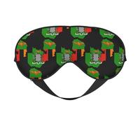 Flag of Zambia Map 2 Flag of Zambia Map Sleep Masks Adjustable Strap Soft Eye Mask for Women Men Travel Work Home