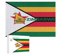 Flag of Zimbabwe Puzzles Customized Challenging Gifts for Adults 300/500/1000 Piece