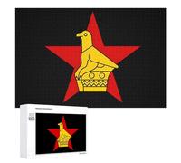 Flag of Zimbabwe Puzzles Customized Challenging Gifts for Adults 300/500/1000 Piece