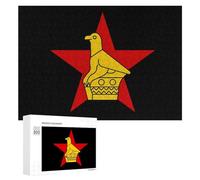 Flag of Zimbabwe Puzzles Customized Challenging Gifts for Adults 300/500/1000 Piece