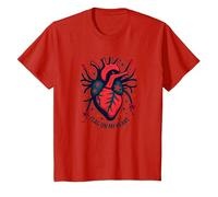 Flag On My Heart T-Shirt, Kids, Red, 8 Years