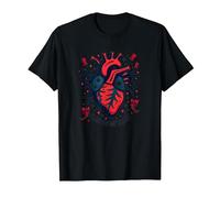 Flag On My Heart T-Shirt, Men, Black, 6XL