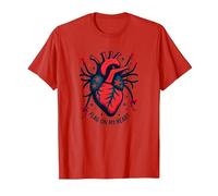 Flag On My Heart T-Shirt, Men, Red, XL