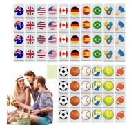Flag Pattern Game Tiles | Mahjong Flag Pattern Game Blocks | Interactive Family Night Tabletop Board Activity for Men Women Kids Adults