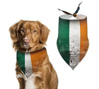 Flag Pattern on Wall Spring Summer Dog Bandanas Soft, Dog Scarf Washable Triangle, Pet Bandana Cute Outdoor Accessories for Small Dogs Cat Pet