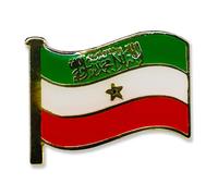 Flag Pin Badge of Somaliland, Green, White and Red, Metal