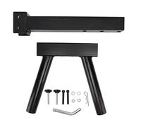 Flag Pole Holder Bracket Universal Heavy Duty Rust Proof Flagpole Mount for Trucks SUVs RVs Campers Trailers Steel Black Oxide Coated (Double Tube)