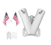 Flag Pole Holder, Metal Bracket Mounting Bracket, Flagpole Hardware, Stand for House Outdoor Porch Balcony Garden Lawn