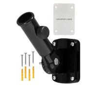 Flag Pole Holder, Metal Flagpole Holder, Adjustable, -Resistant Aluminium Alloy Vertical Horizontal for Sports Events, Balcony Railing, Beach House