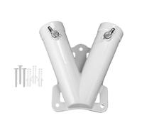 Flag Pole Holder - Secure Diameter Flagpole | Double Wall Mounted Flag Pole Bracket | Flaag Polee Holder Suitable for Outdoor Flaag Display, Home Walls & Garden Mounting
