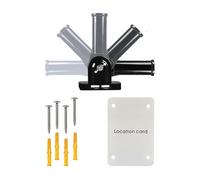 Flag Pole Mounting Bracket - Adjustable Bracket for Wall Mounting of Flag Pole, Anti-Rust Aluminium Alloy Inner Diameter 2.5 cm for Porch Truck Home Boat Motorhome