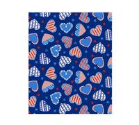 Flag Print - 6 Assorted Patriotic Iron-on Waterproof Vinyl Stickers for T-Shirts | Independence Day Craft Print, Independence Day DIY Decoration