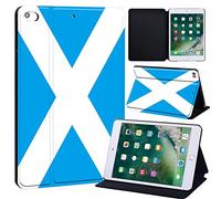 Flag Printed FINDING CASE Fit Apple iPad Mini 4/5 Tablet - Printed PU Flip Leather Smart Lightweight Shell Stand Cover Case for iPad Mini 4 Mini 5 (Scotland flag)