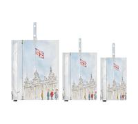 Flag - Raising Ceremony Scene 3 Piecing Packing Travel Bag Organizer Closet Storage Clothing Bags Luggage Bags Organizers