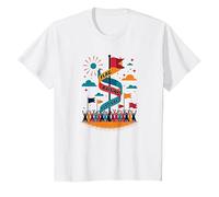 Flag Raising Festival T-Shirt, Kids, White, 10 Years