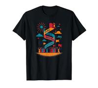 Flag Raising Festival T-Shirt, Men, Black, 6XL