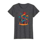Flag Raising Festival T-Shirt, Women, Dark Heather Grey, L