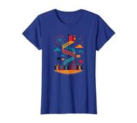 Flag Raising Festival T-Shirt, Women, Royal Blue, S