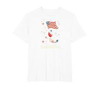 Flag Raising Toast T-Shirt, Men's Big and Tall, White, 4X Tall