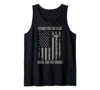 Flag Religious Quote Christian Faith Vintage Graphic Tank Top