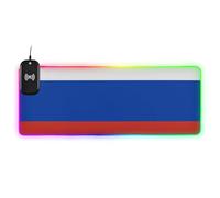 Flag Russia Wirel Charging Glowing Keyboard and Mouse pad Large Desk top 35.4 x 15.7 in Mouse matt for Desk