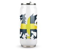 Flag Saint David of Wales Fashion Coke Cup Stainless Steel Insulated Tumbler with Lid and Straw Reusable Drinking Bottle