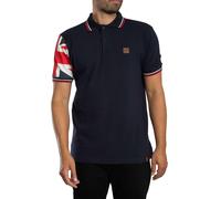 Flag Sleeve Pique Polo Shirt Navy XXL